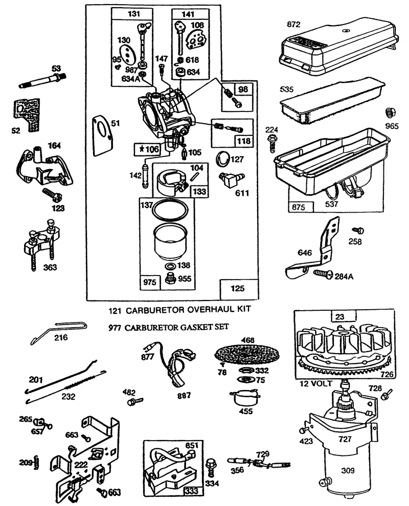 Briggs and Stratton Model No 195707 0121 01