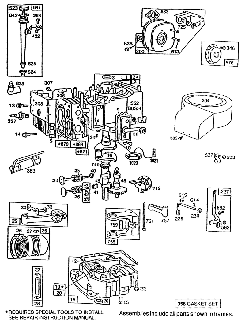 Briggs and Stratton Model No 195707 0121 01