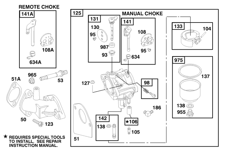 Engine Briggs and Stratton Model 195707 0421 E1