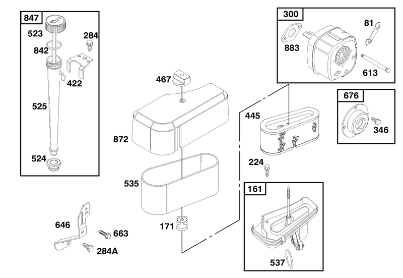 Engine Briggs and Stratton Model 195707 0421 E1