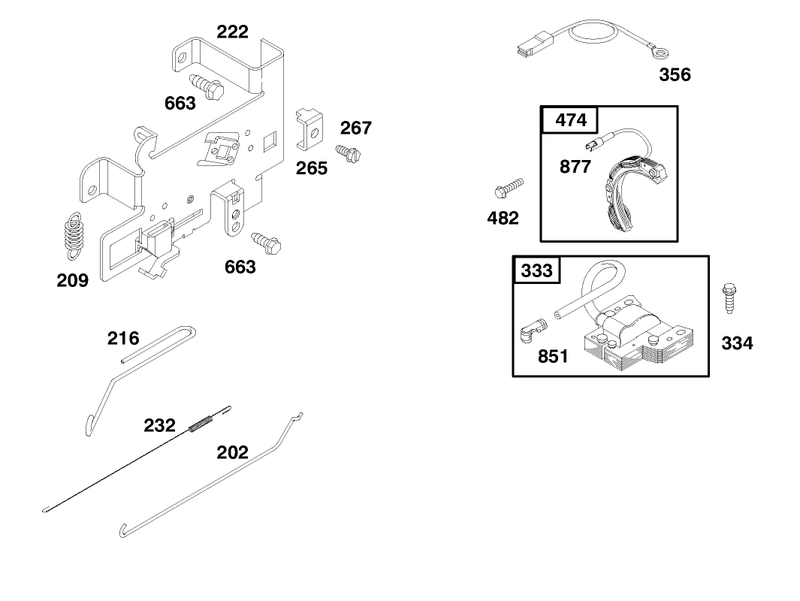 Engine Briggs and Stratton Model 195707 0421 E1