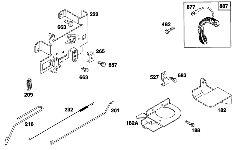 Engine Briggs and Stratton Model 28b707 0126 01