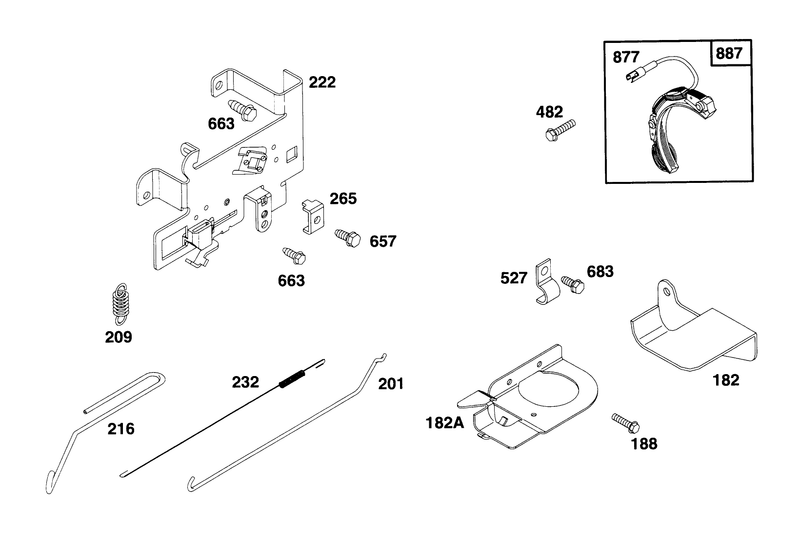 Engine Briggs and Stratton Model 28b707 0126 01