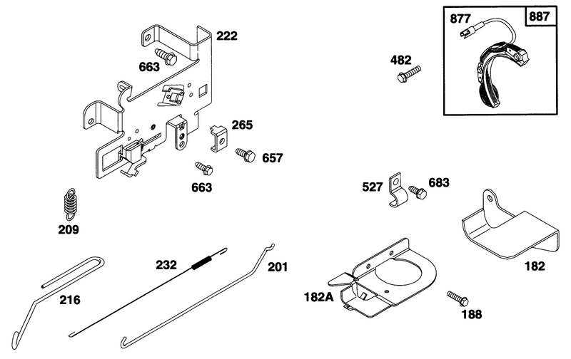 Engine Briggs and Stratton Model 28d707 0124 01