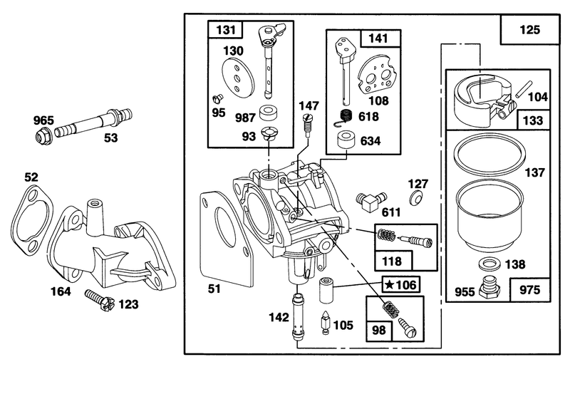 Engine Briggs and Stratton Model 28d707 0124 01