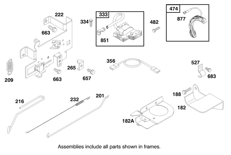 Engine Briggs and Stratton Model 28m707 1182 E1