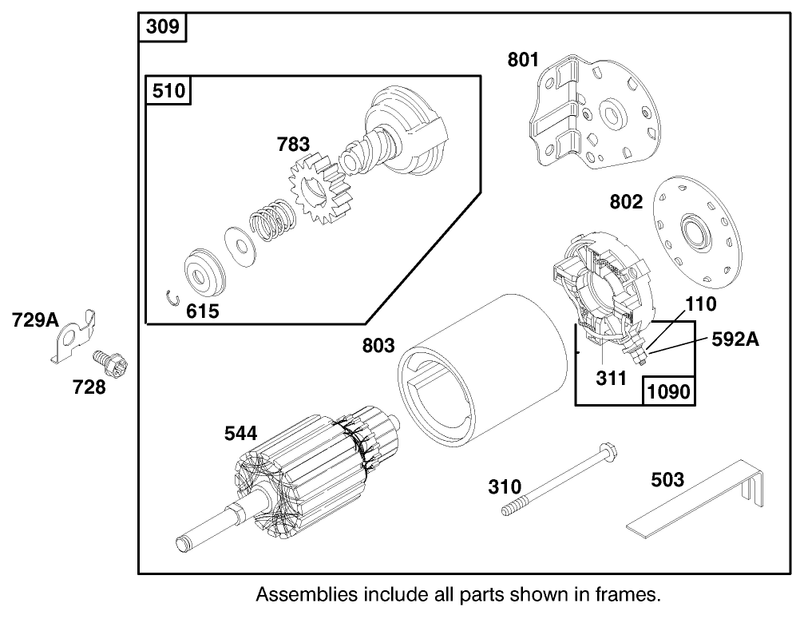 Engine Briggs and Stratton Model 28m707 1182 E1