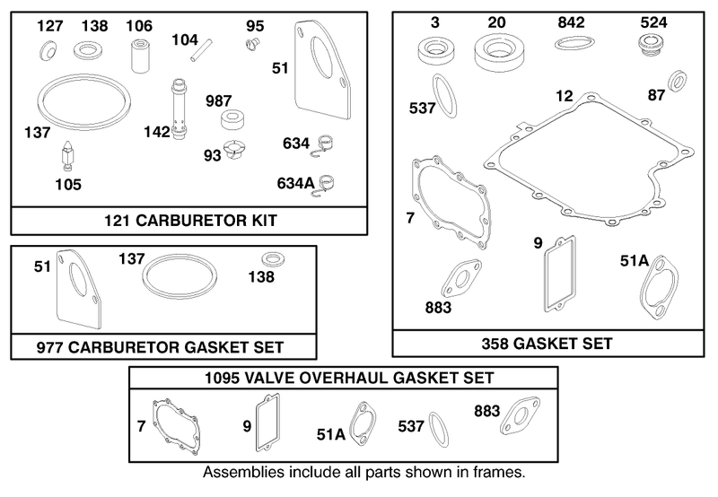 Engine Briggs and Stratton Model 28m707 1182 E1
