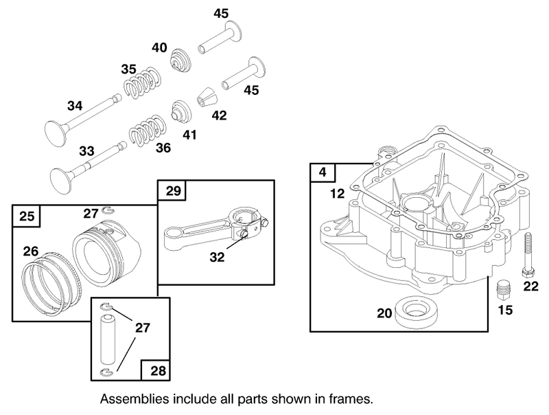 Engine Briggs and Stratton Model 28m707 1182 E1