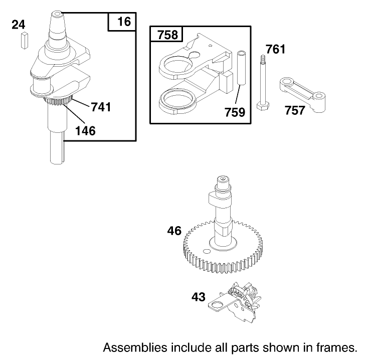 Engine Briggs and Stratton Model 28m707 1182 E1