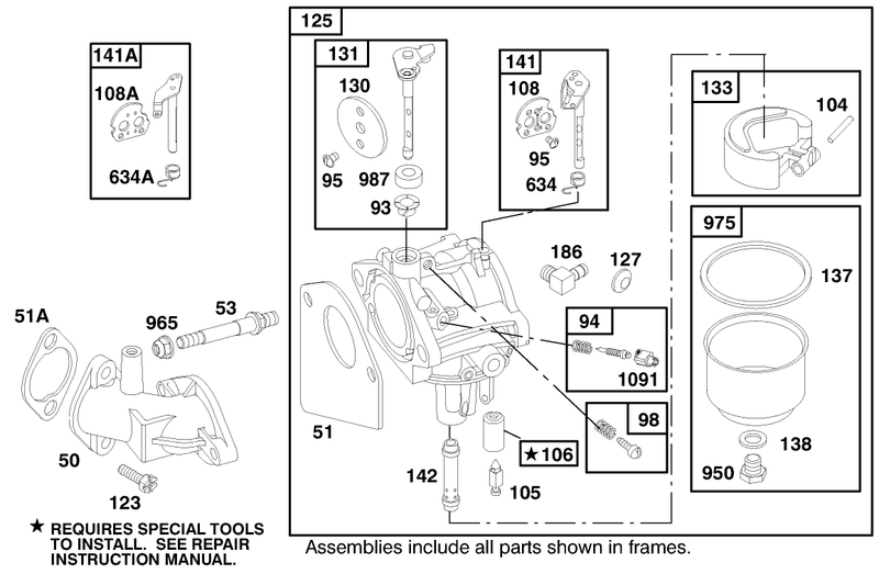 Engine Briggs and Stratton Model