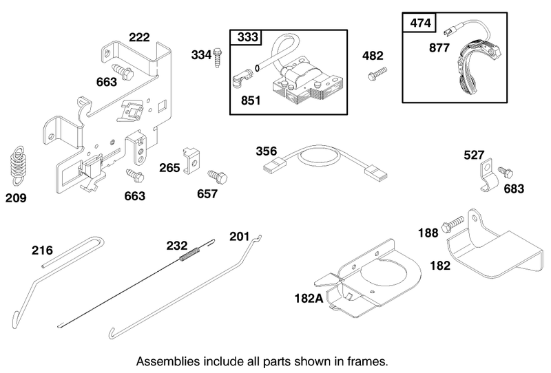 Engine Briggs and Stratton Model 28m707 1182 E1
