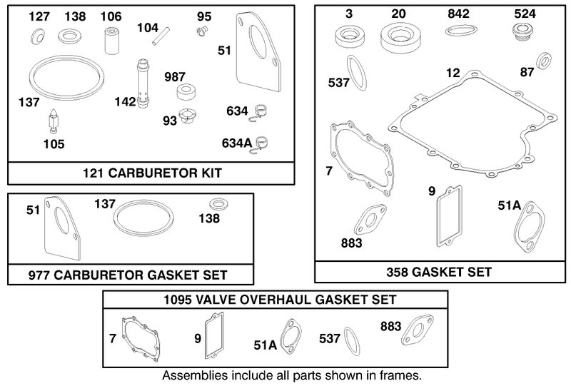 Engine Briggs and Stratton Model 28m707 1182 E1