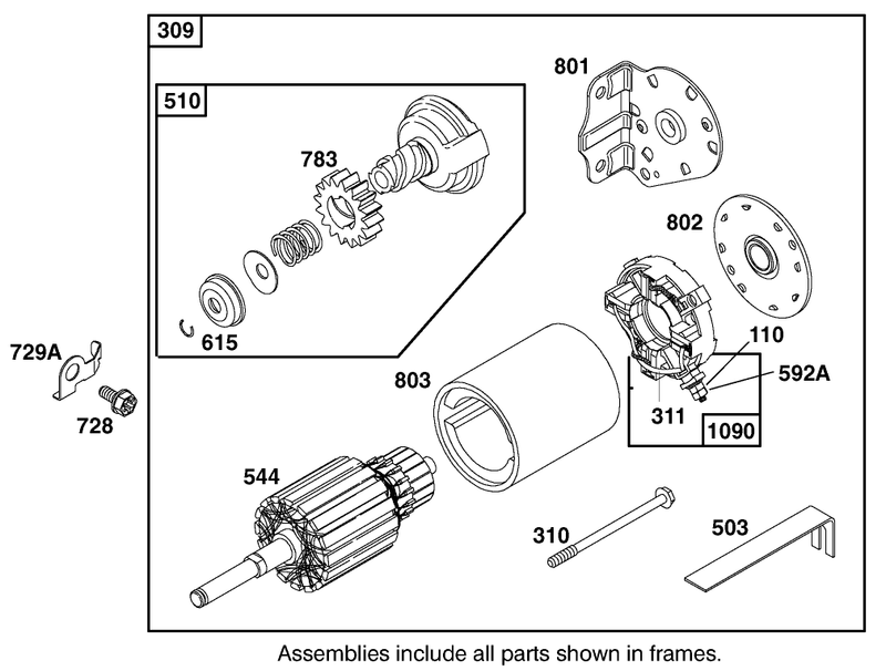 Engine Briggs and Stratton Model 28m707 1182 E1