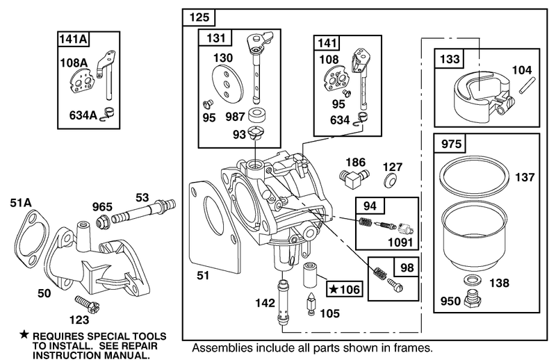 Engine Briggs and Stratton Model 28m707 1182 E1