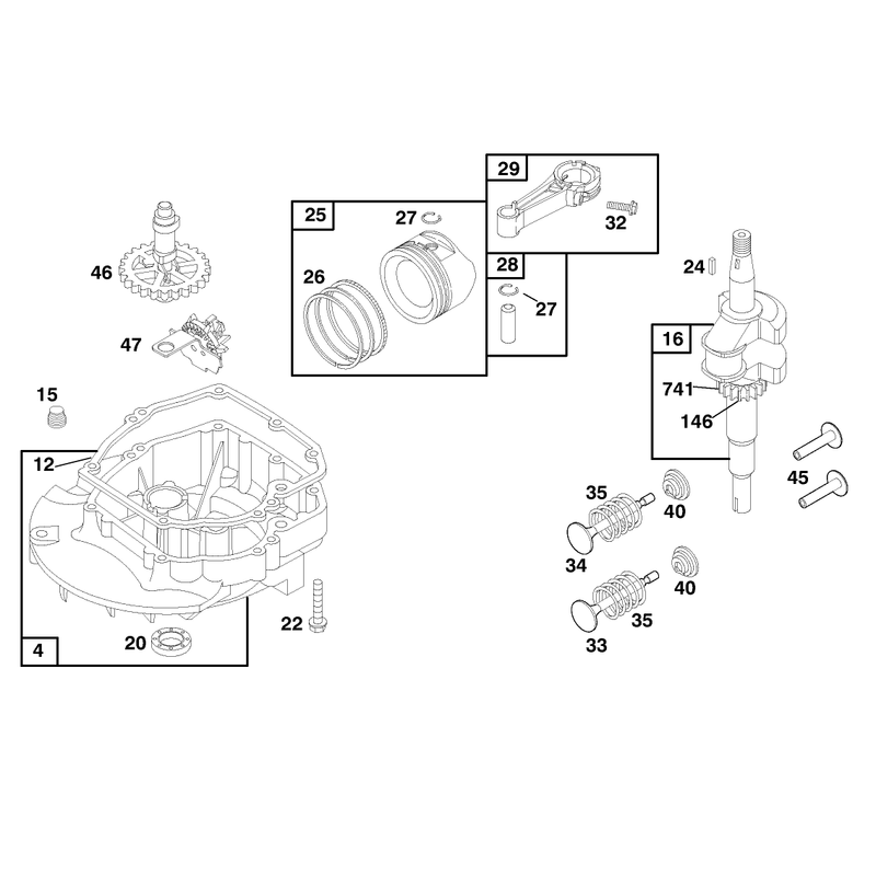 Engine Briggs and Stratton Model 12f802-1767-E1