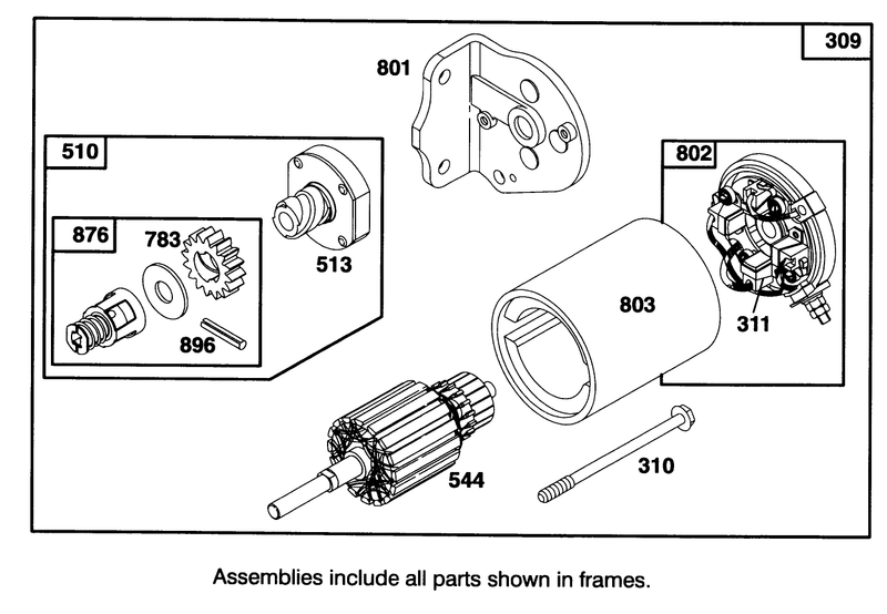 Engine Briggs and Stratton Model 28b707 0126 01