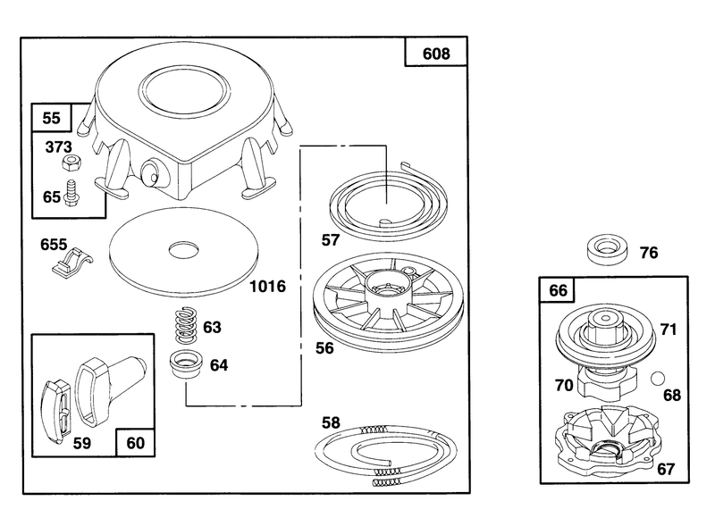 Engine Briggs and Stratton Model 28b707 0126 01