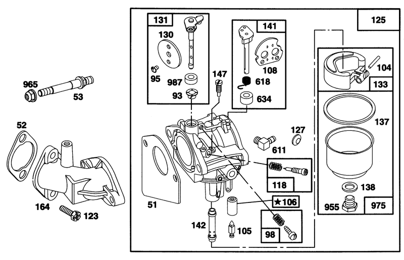 Engine Briggs and Stratton Model 28b707 0126 01