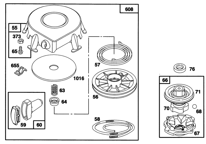 Engine Briggs and Stratton Model 28b707 0126 01