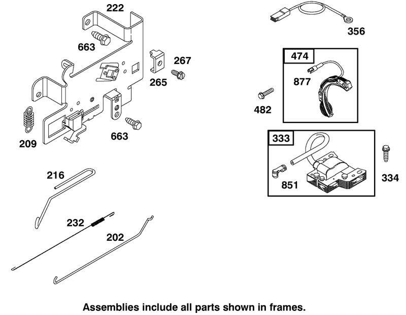 Engine Briggs and Stratton Model 195707 0421 E1