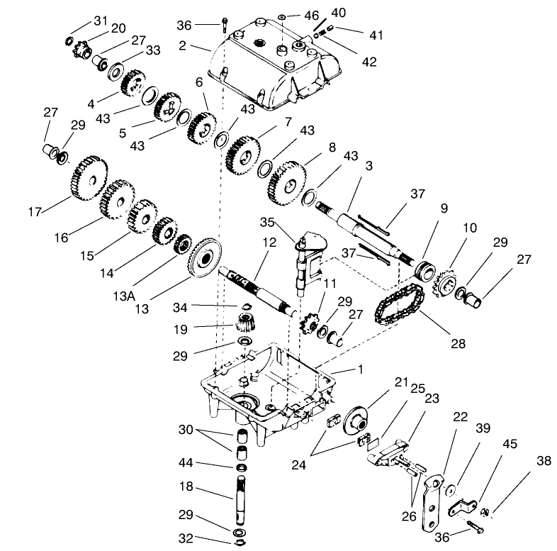 Transmission Peerless Model 700 025