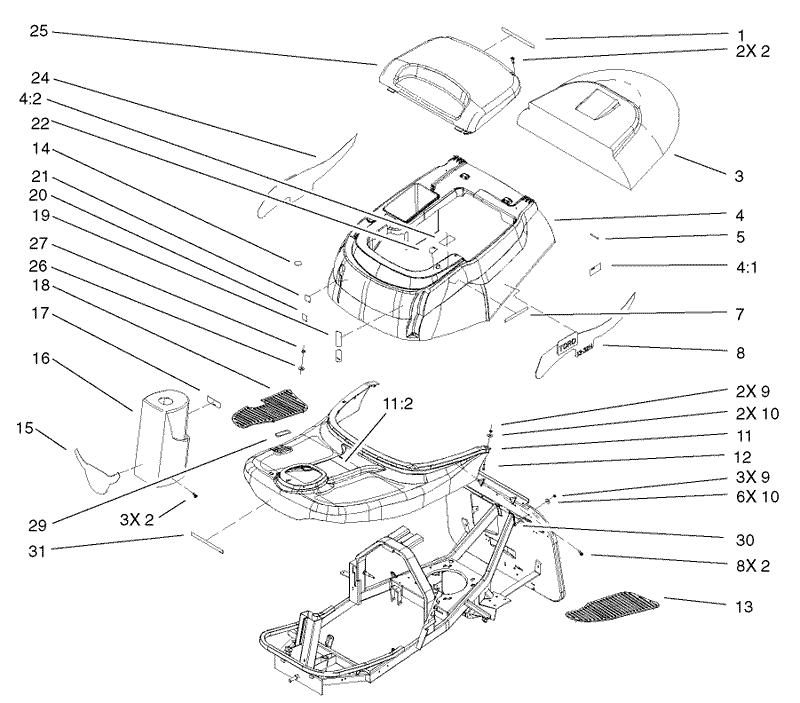 Body and Decal Assembly
