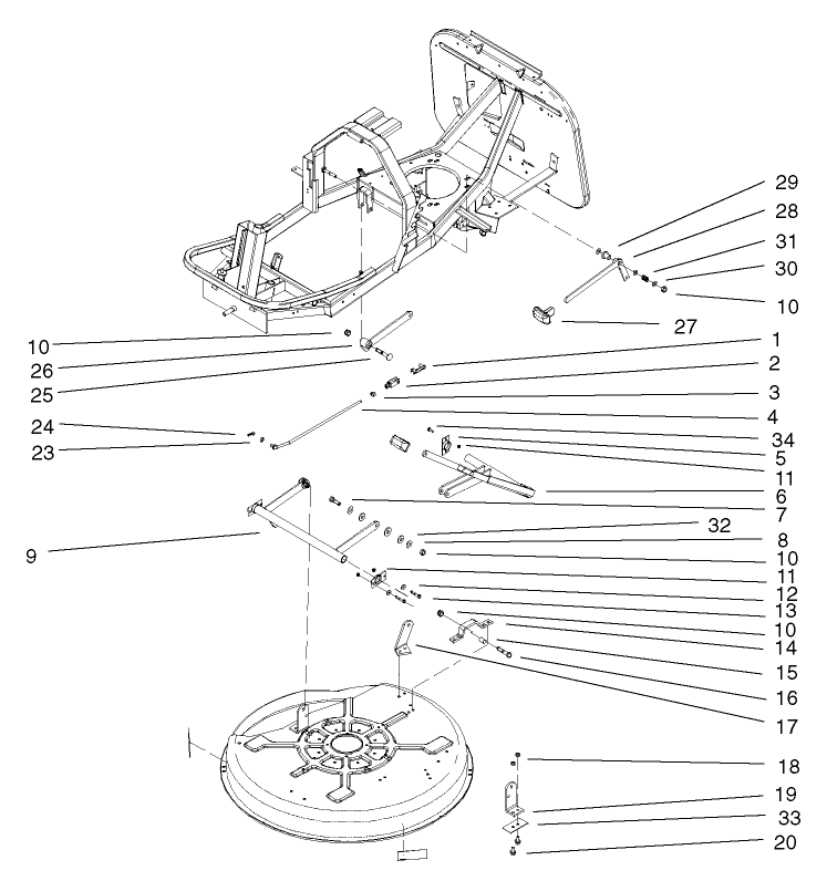 Deck Suspension Assembly