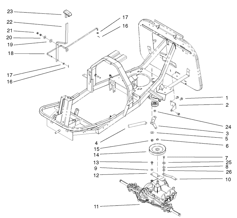 Gear Transmission and Linkage Assembly
