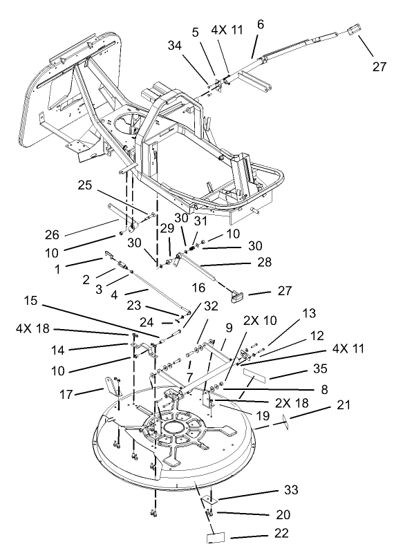 Deck Suspension Assembly