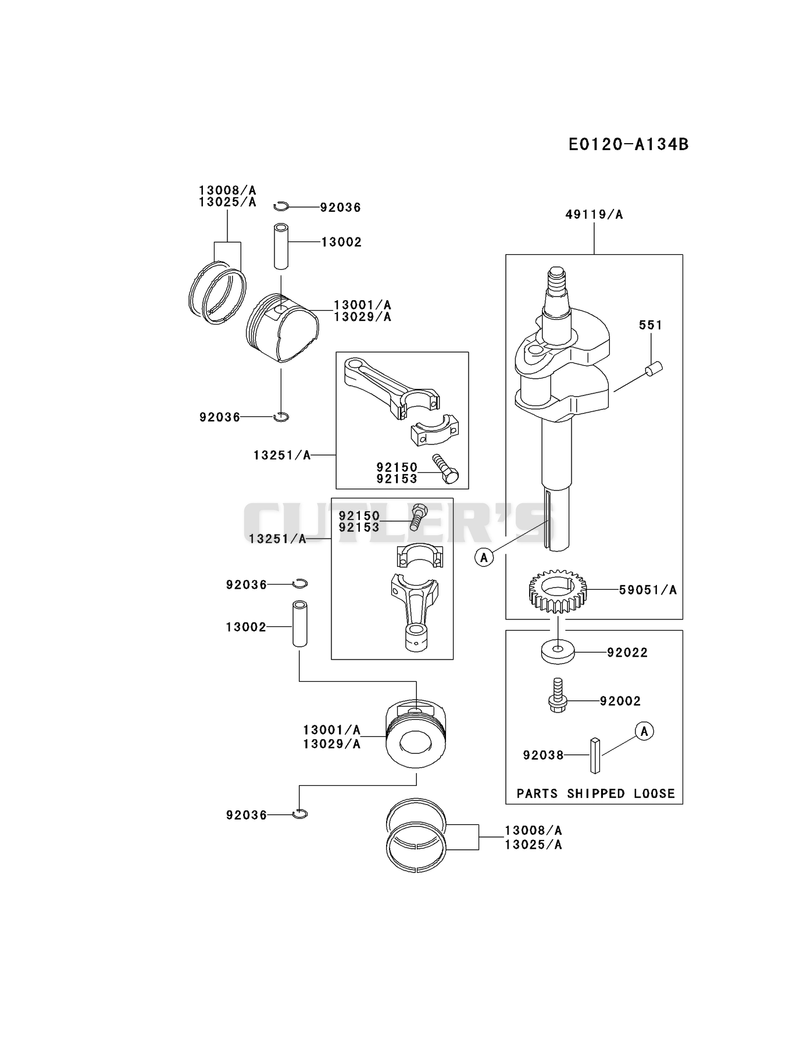 PISTON/CRANKSHAFT
