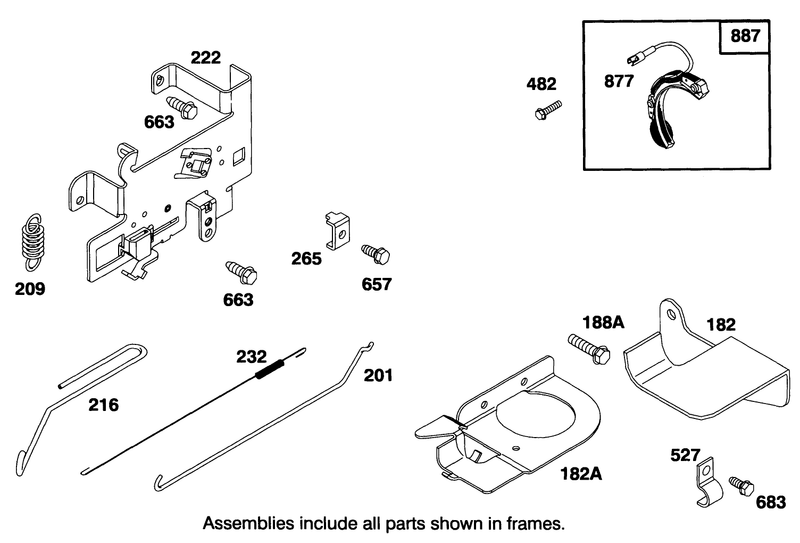 Engine Briggs and Stratton Model 283707 0160 01