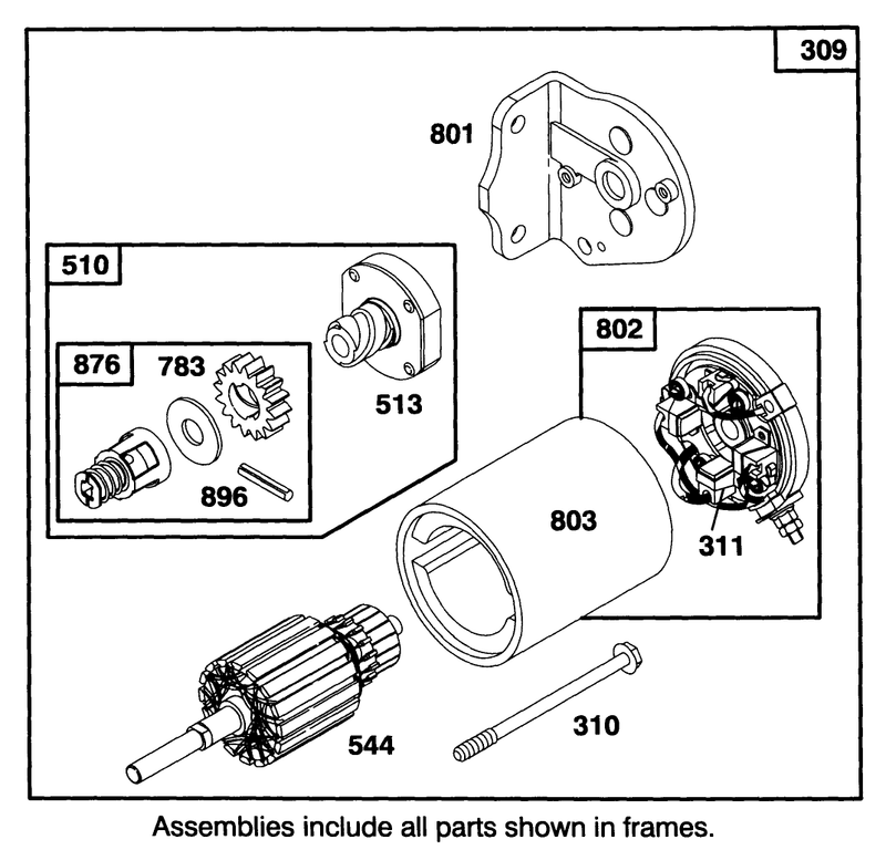 Engine Briggs and Stratton Model 283707 0160 01