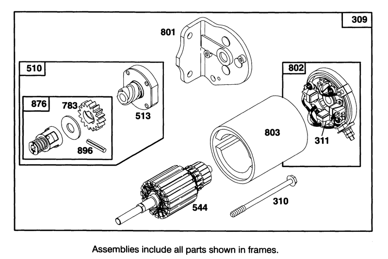 Engine Briggs and Stratton Model 28b707 0122 01