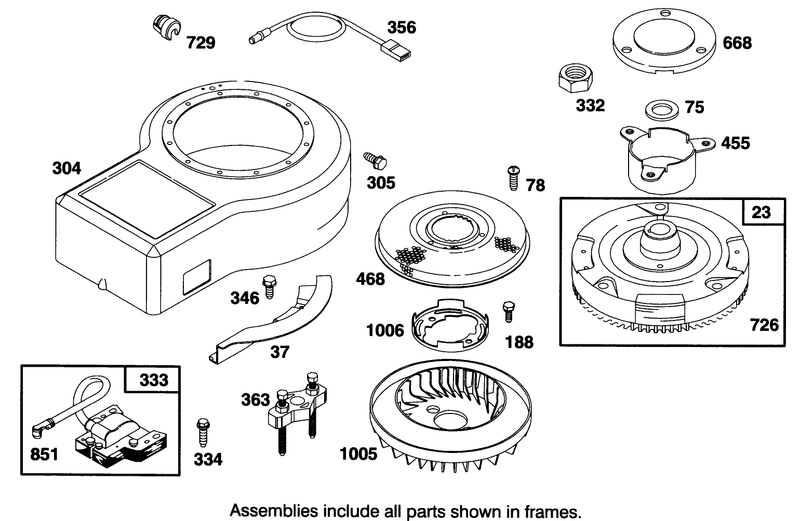 Engine Briggs and Stratton Model 28b707 0122 01