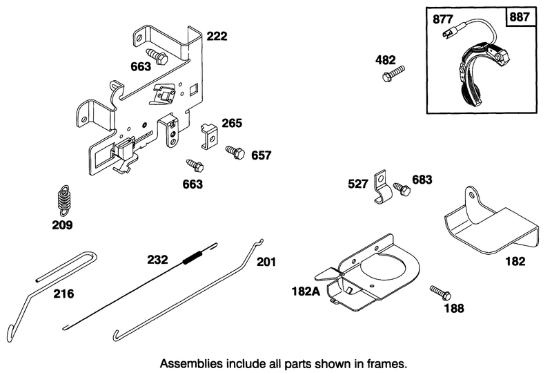 Engine Briggs and Stratton Model 28b707 0122 01