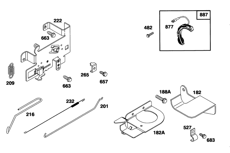 Engine Briggs and Stratton Model 283707 0160 01