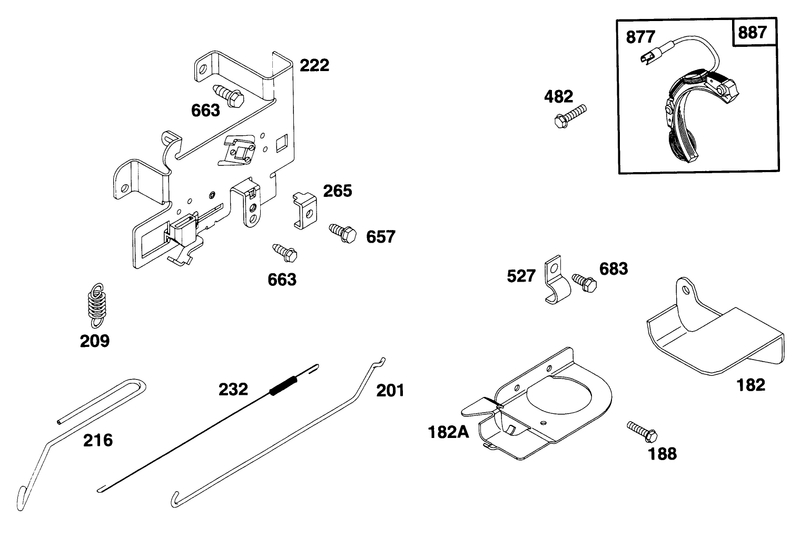Engine Briggs and Stratton Model 28d707 0124 01