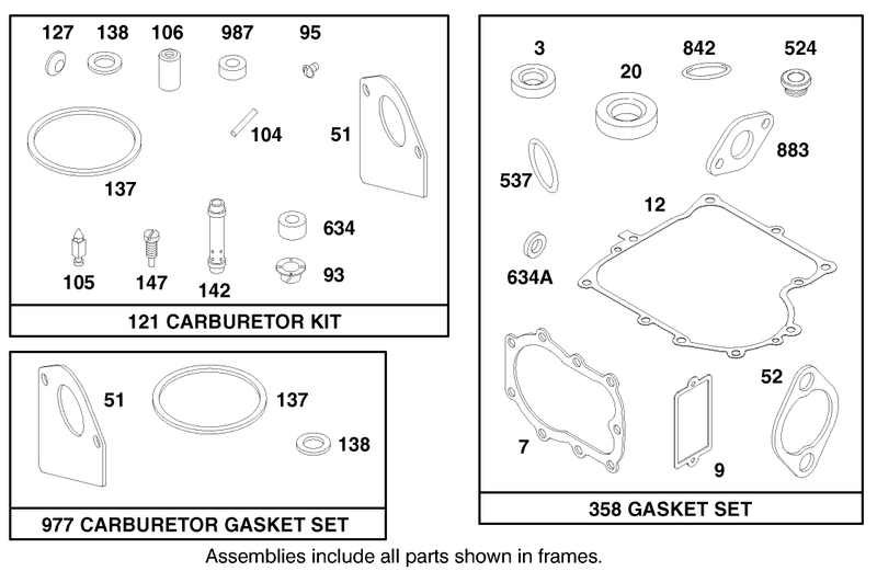 Engine Briggs and Stratton Model 28d707 0124 01