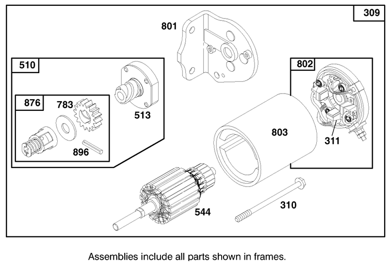 Engine Briggs and Stratton Model 28d707 0124 01
