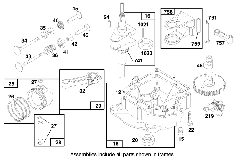Engine Briggs and Stratton Model 28d707 0124 01