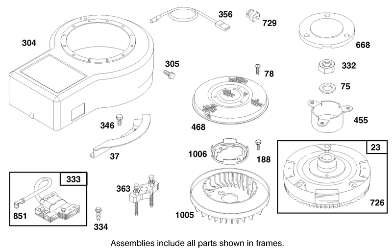 Engine Briggs and Stratton Model 28d707 0124 01