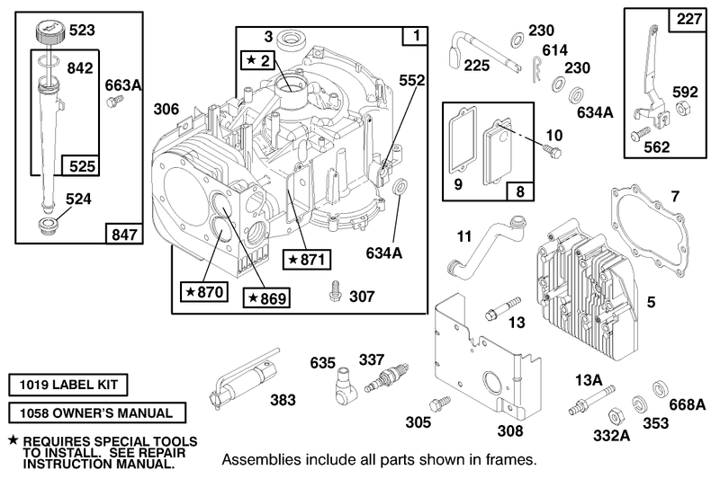 Engine Briggs and Stratton Model 28d707 0124 01