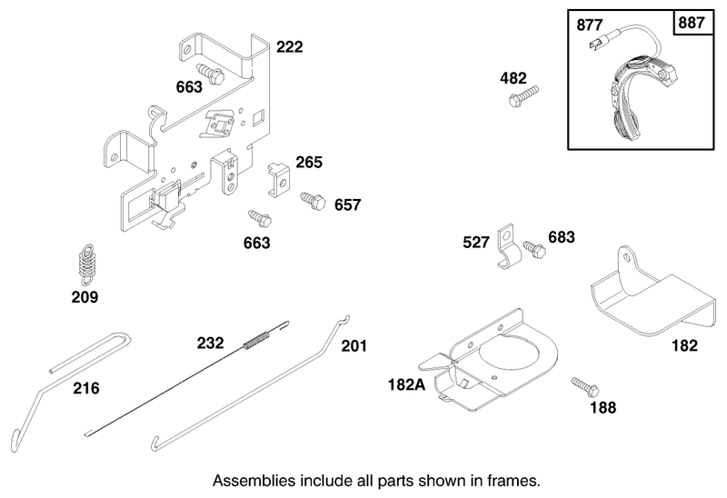 Engine Briggs and Stratton Model 28d707 0124 01