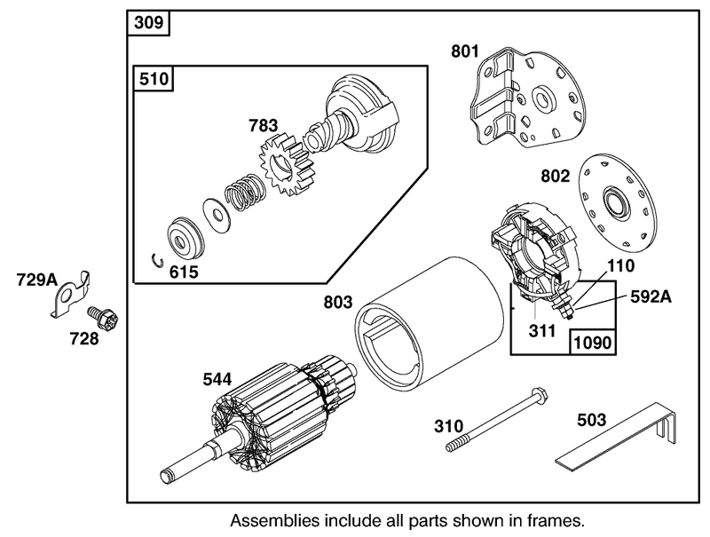 Engine Briggs and Stratton Model 28m707 1182 E1
