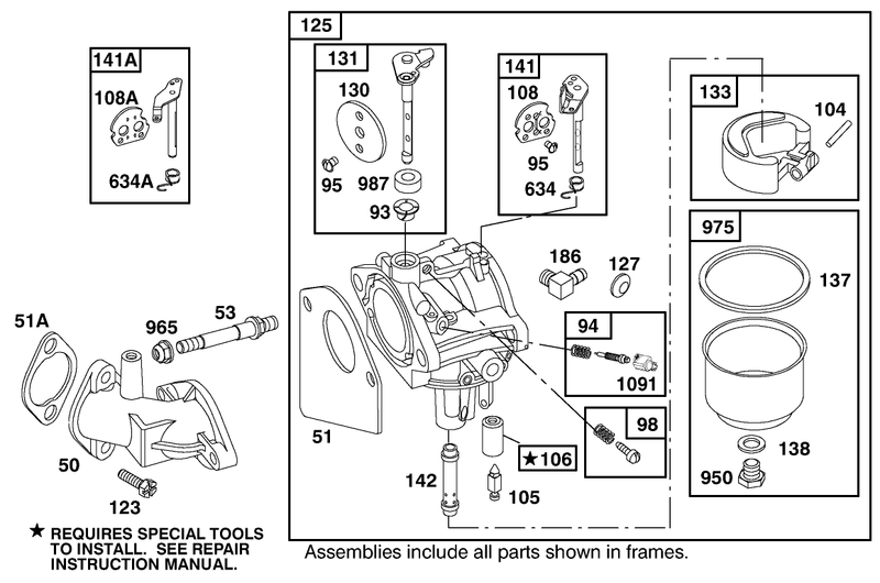 Engine Briggs and Stratton Model 28m707 1182 E1