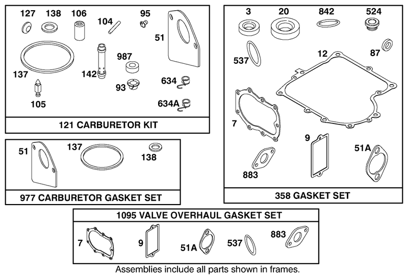 Engine Briggs and Stratton Model 28m707 1182 E1