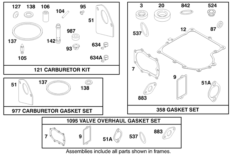 Engine Briggs and Stratton Model 28m707 1182 E1