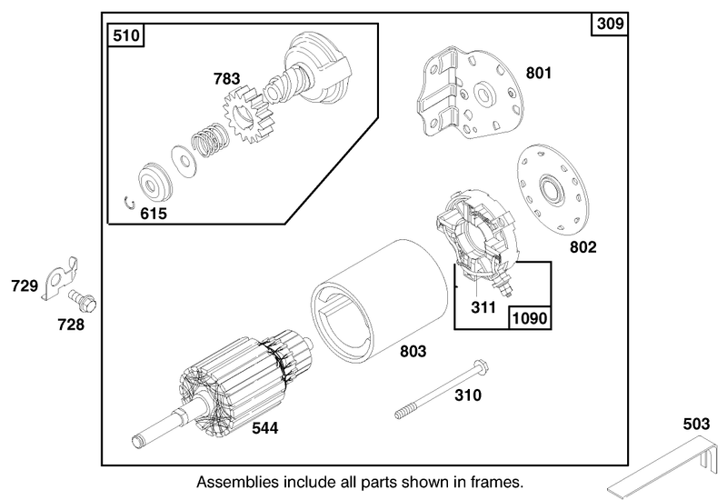 Engine Briggs and Stratton Model 28m707 0127 01