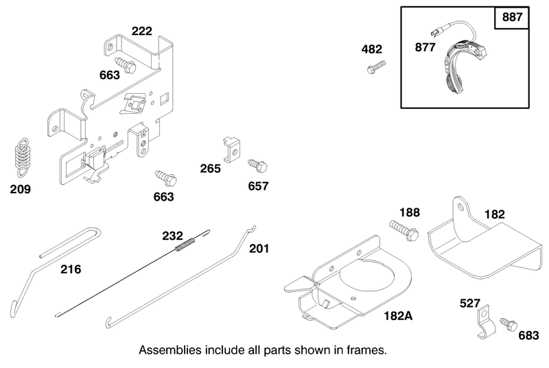 Engine Briggs and Stratton Model 28m707 0127 01